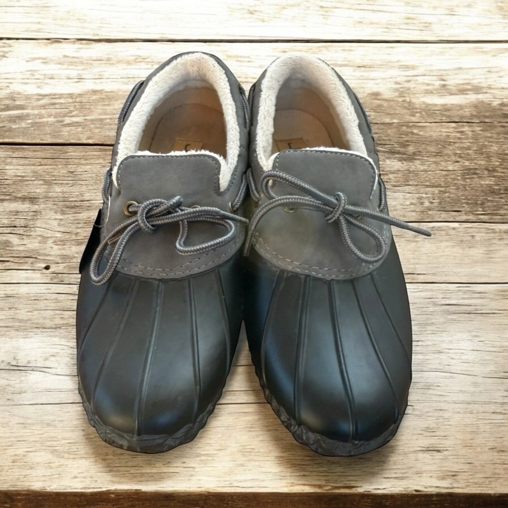 JBU GWEN WEATHER READY DUCK SHOES SIZE 9M FAUX FUR LINED